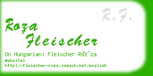 roza fleischer business card